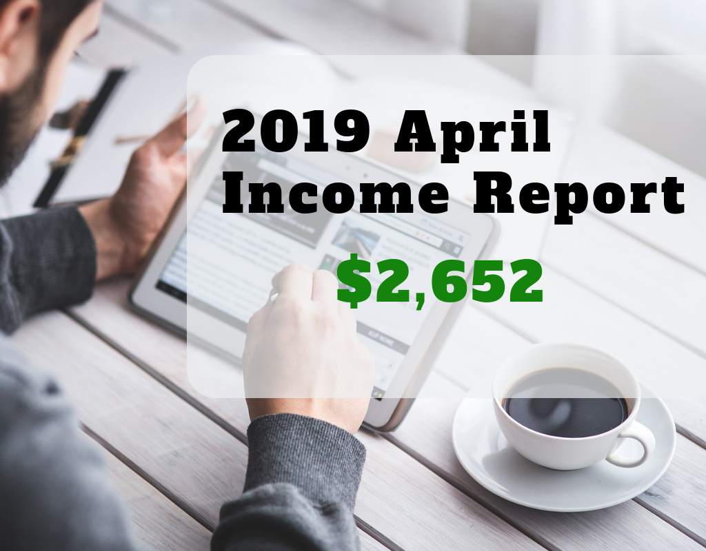 April 2019 side hustle income report