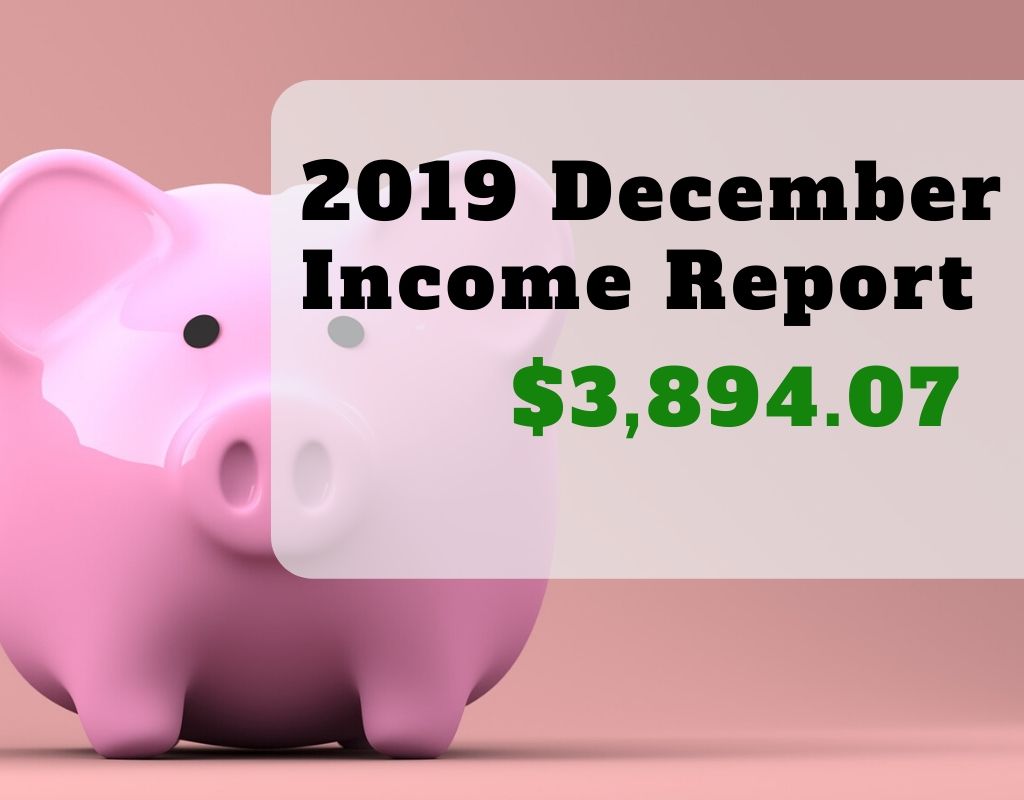 SideHustleRich-Dec 2019 Income Report