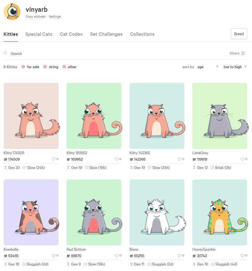 my cryptokitties