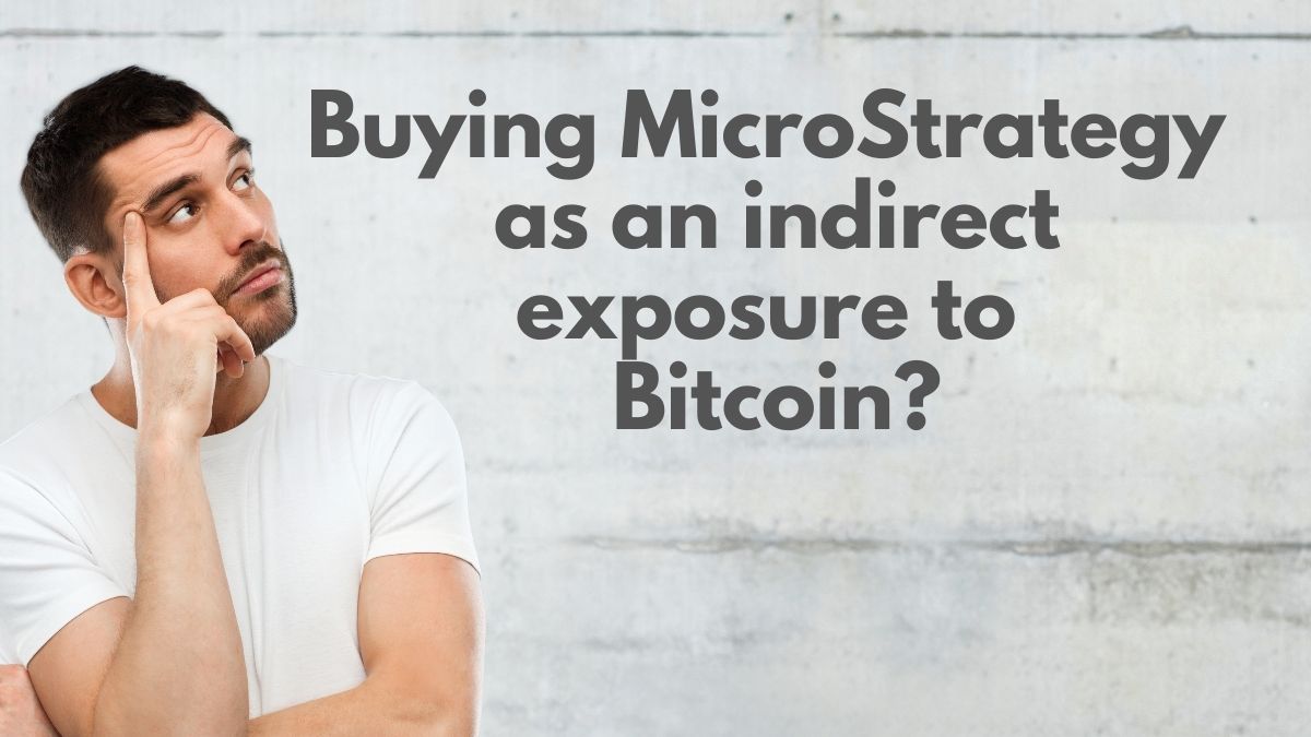 buying microstrategy as exposure to bitcoin
