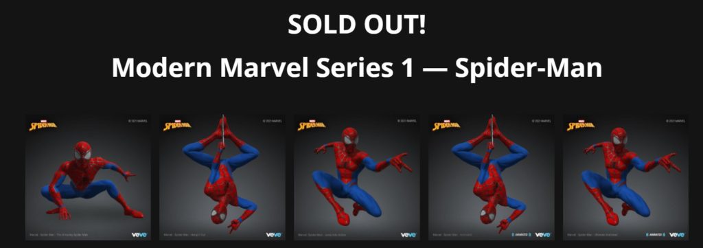 modern marvel series 1 - spider-man NFT