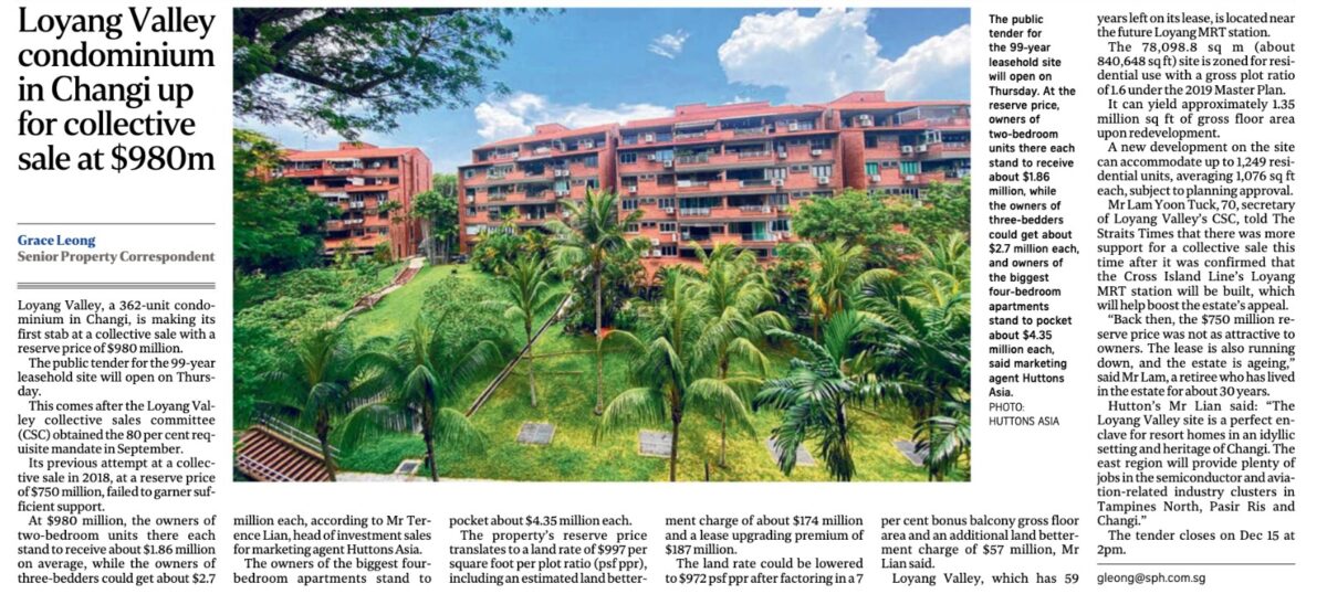 Loyang Valley En Bloc Announcement